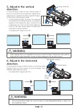 Preview for 18 page of NEC NP-UM330W Series Installation And Adjustment Manual