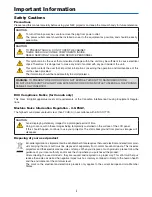 Preview for 3 page of NEC NP-UM330W Series User Manual