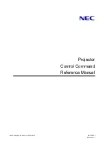 Предварительный просмотр 1 страницы NEC NP-UM361X-WK Reference Manual