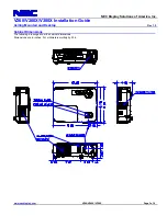 Предварительный просмотр 3 страницы NEC NP-V260 Installation Manual