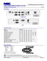 Предварительный просмотр 6 страницы NEC NP-V260 Installation Manual