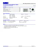 Предварительный просмотр 1 страницы NEC NP-V311W Installation Manual