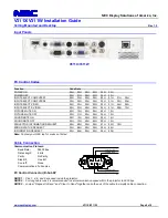 Предварительный просмотр 8 страницы NEC NP-V311W Installation Manual