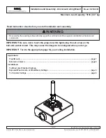 Preview for 1 page of NEC NP01UCM Installation And Assembly Manual