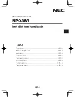 Preview for 17 page of NEC NP03Wi Instruction Manual