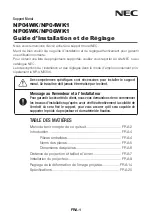 Preview for 42 page of NEC NP04WK1 Installation And Adjustment Manual