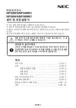 Preview for 202 page of NEC NP04WK1 Installation And Adjustment Manual