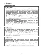 Preview for 10 page of NEC NP05LM1 Important Information Manual