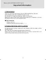 Preview for 4 page of NEC NP06LM Important Information Manual