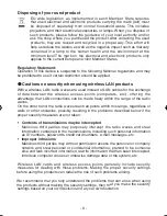 Preview for 6 page of NEC NP06LM Important Information Manual