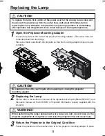 Preview for 11 page of NEC NP09CM Installation And Adjustment Manual