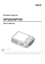 Preview for 2 page of NEC NP100 - SVGA DLP Projector User Manual