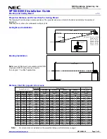 Preview for 2 page of NEC NP1000 Installation Manual