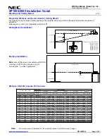 Preview for 3 page of NEC NP1000 Installation Manual