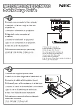 NEC NP110 - SVGA DLP Projector Quick Setup Manual preview