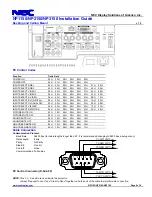 Предварительный просмотр 9 страницы NEC NP1150 Series Installation Manual