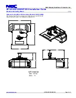 Предварительный просмотр 7 страницы NEC NP1250 Series Installation Manual