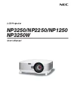 NEC NP1250 Series User Manual предпросмотр