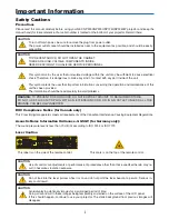 Предварительный просмотр 3 страницы NEC NP1250 Series User Manual