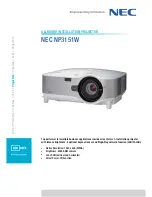 NEC NP2150 Series Specification предпросмотр