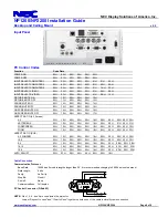 Preview for 8 page of NEC NP2200 Series Install Manual