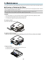 Предварительный просмотр 91 страницы NEC NP305 User Manual