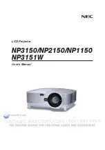 Preview for 2 page of NEC NP3150 Series User Manual