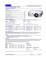 Preview for 1 page of NEC NP3151W WXGA Installation Manual