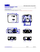 Preview for 5 page of NEC NP3151W WXGA Installation Manual