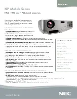 Preview for 1 page of NEC NP40 Brochure & Specs