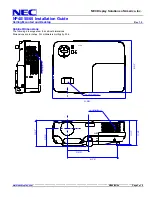 Preview for 3 page of NEC NP40 Installation Manual