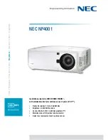 NEC NP4001-07ZL Installation предпросмотр