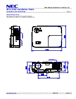 Предварительный просмотр 3 страницы NEC NP41 - TECHNISCHE DATEN Installation Manual