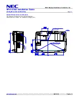 Предварительный просмотр 4 страницы NEC NP41 - TECHNISCHE DATEN Installation Manual