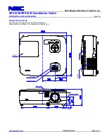 Предварительный просмотр 3 страницы NEC NP410W WXGA Installation Manual