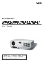 NEC NP41G User Manual предпросмотр