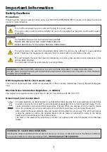 Предварительный просмотр 3 страницы NEC NP43 Series User Manual