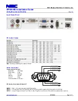 Preview for 7 page of NEC NP500WS Installation Manual