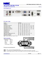 Предварительный просмотр 7 страницы NEC NP510WS Series Installation Manual