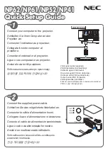 Предварительный просмотр 1 страницы NEC NP52 Quick Setup Manual