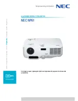 NEC NP61 Series Technical Specifications предпросмотр