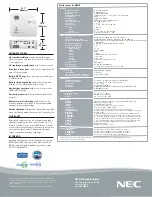 Предварительный просмотр 2 страницы NEC NP610 Series Brochure