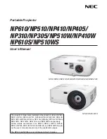 NEC NP610 Series User Manual preview