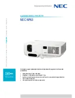 NEC NP63 Specifications preview