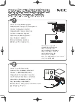 NEC NP64 Series Quick Setup Manual preview