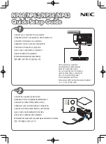 NEC NP64 Series Quick Setup Manual предпросмотр