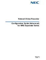 Preview for 1 page of NEC NRS Expanded Series Configuration Manual