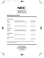 Preview for 34 page of NEC NS330 Operating Instructions Manual