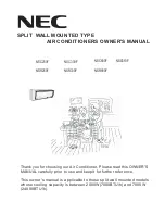 NEC NSC250F Owner'S Manual preview