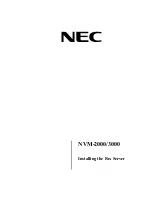 NEC NVM-2000 Installation Manual preview